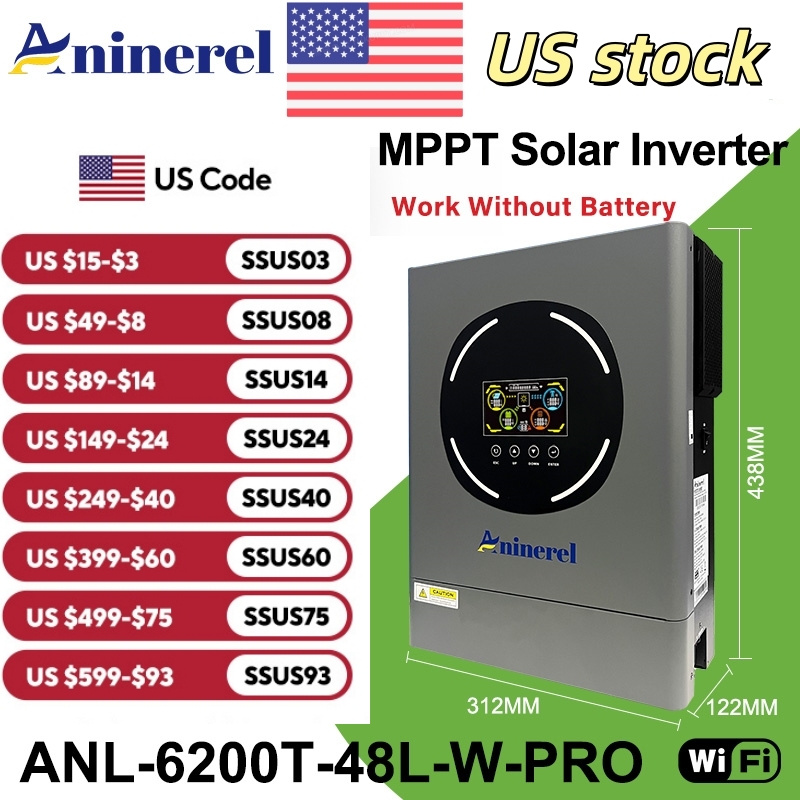 Drone Solar Charger - Aninerel 6.2KW 48V عاكس للطاقة الشمسية