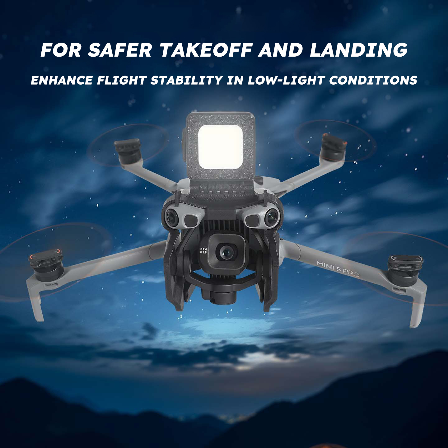 Drone Neck Strap - ضوء طيران ليلي لطائرات DJI Mini
