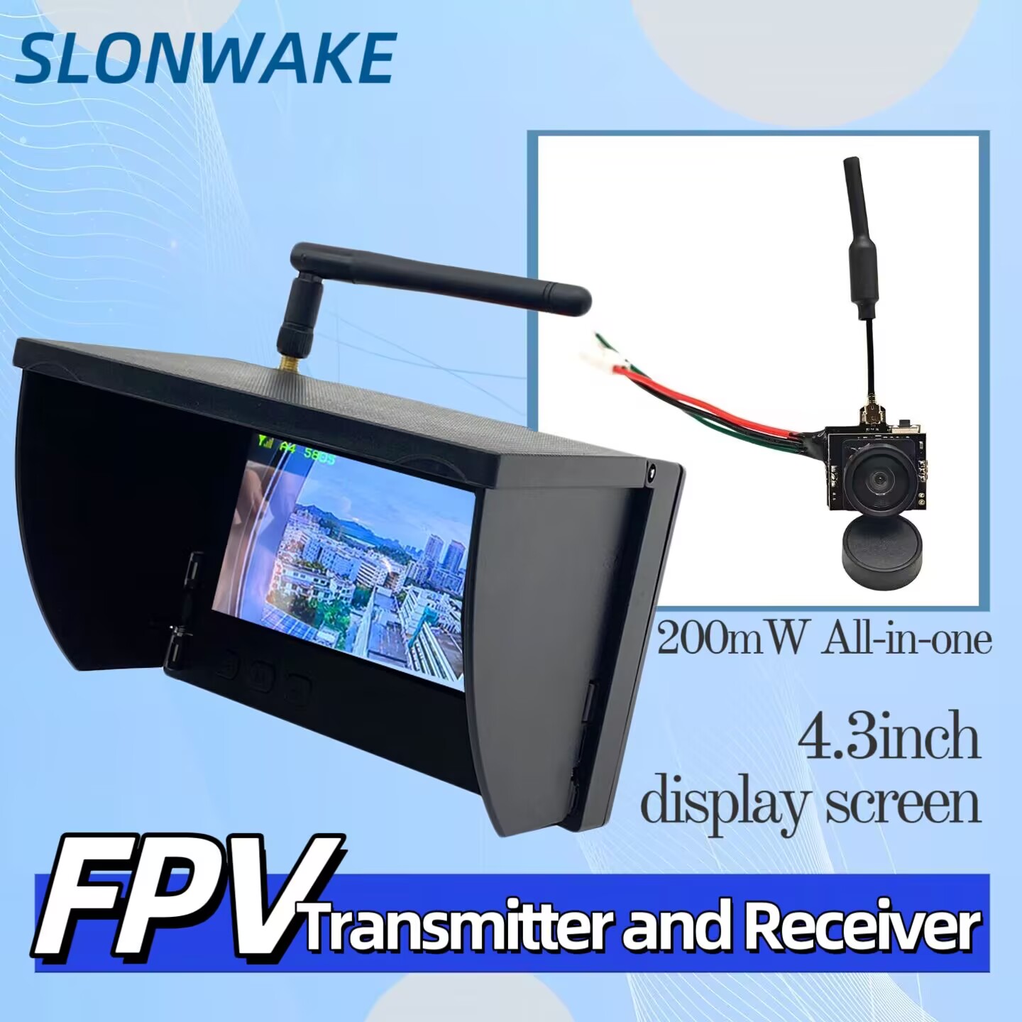 Drone Controller Screen - كاميرا SLONWAKE 5.8G للبث الفيديو التناظري
