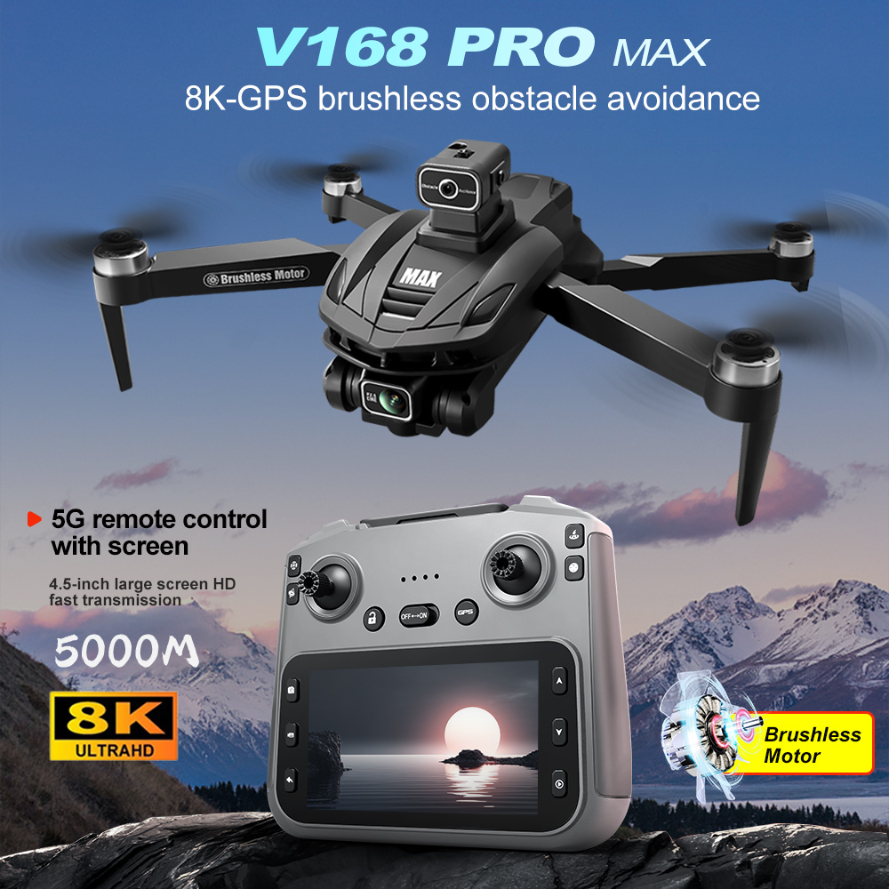 Drone Controller Screen - V168 PRO Max GPS Drone 8K
