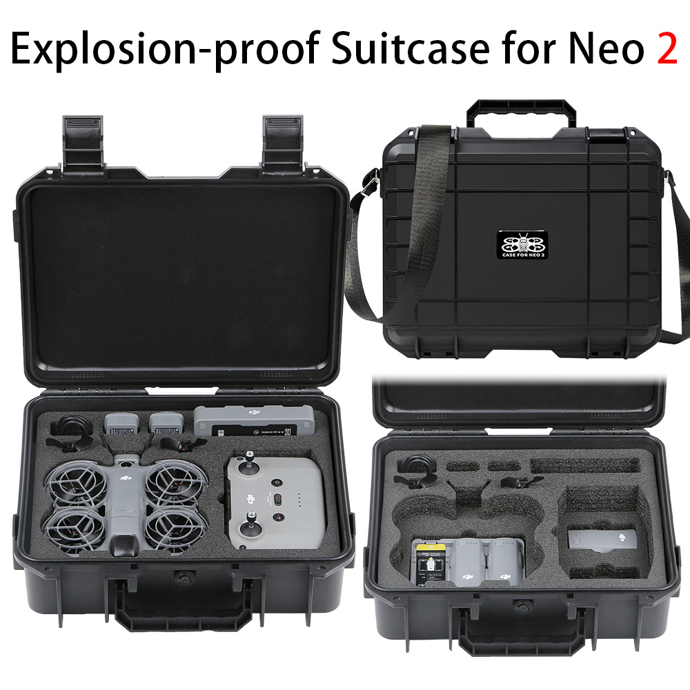 Drone Hard Shell Case - ل DJI NEO 2 حافظة حقيبة