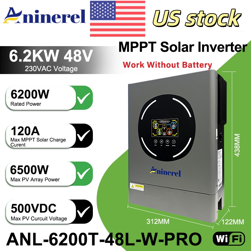Aninerel 6.2KW 48V عاكس للطاقة - مراجعة Drone Solar Charger وسعره