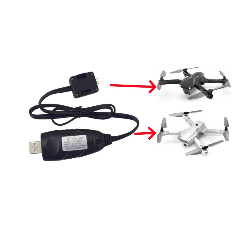 كابل شحن USB لطائرة Syma X30 Z - مراجعة Drone Battery Charger وسعره