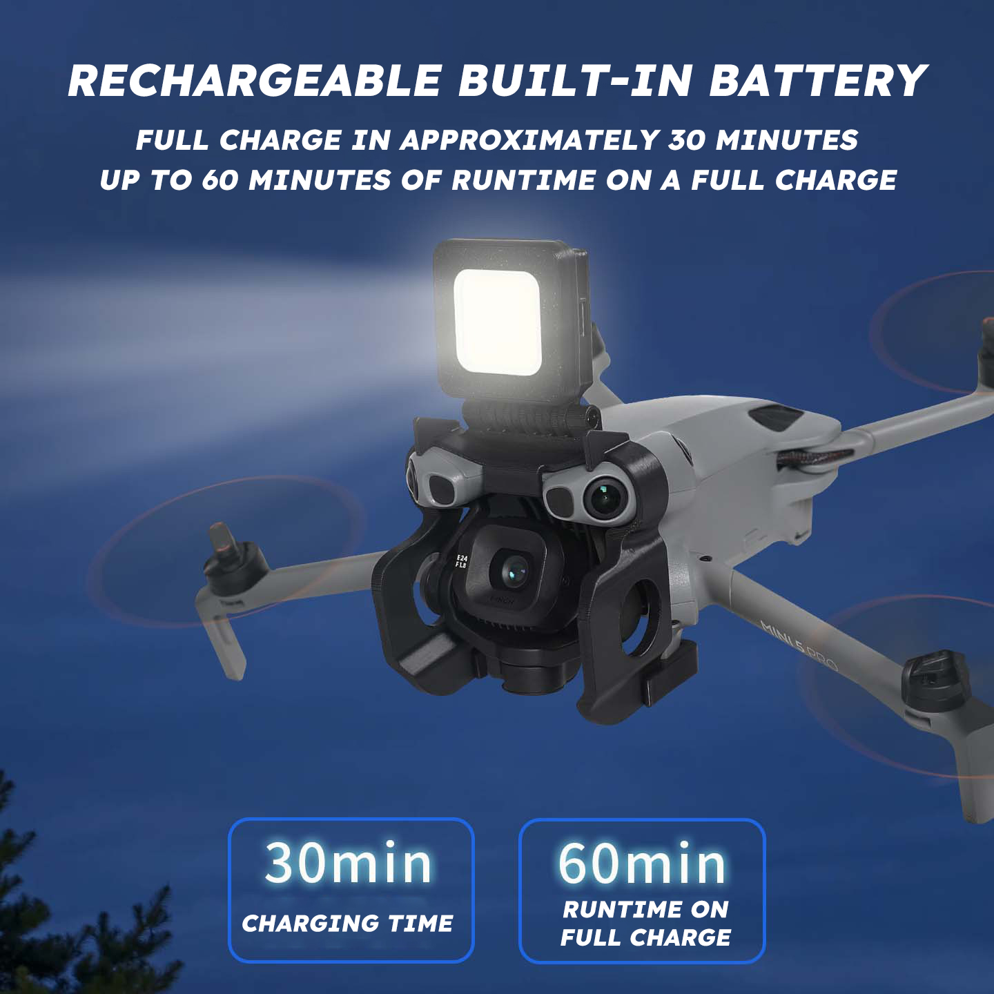 ضوء طيران ليلي لطائرات DJI Min - مراجعة Drone Neck Strap وسعره