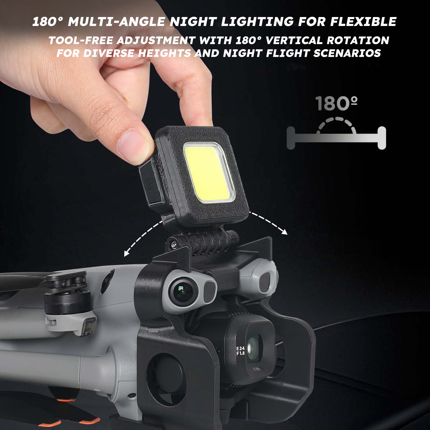 ضوء طيران ليلي لطائرات DJI Min - مراجعة Drone Neck Strap وسعره