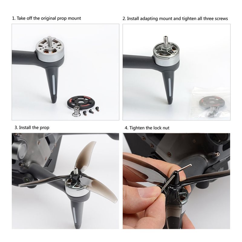B50B-محول لوحة المحرك 4 قطعة ق - مراجعة Drone Propeller Holder وسعره