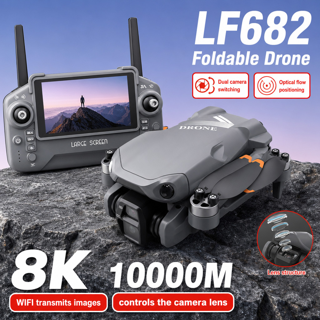 طائرة بدون طيار LF682 للتصوير  - مراجعة Drone Controller Screen وسعره