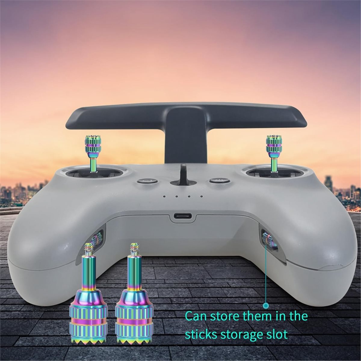 عصا تحكم معدنية DT75BG (4 قطع) - مراجعة Drone Control Stick وسعره