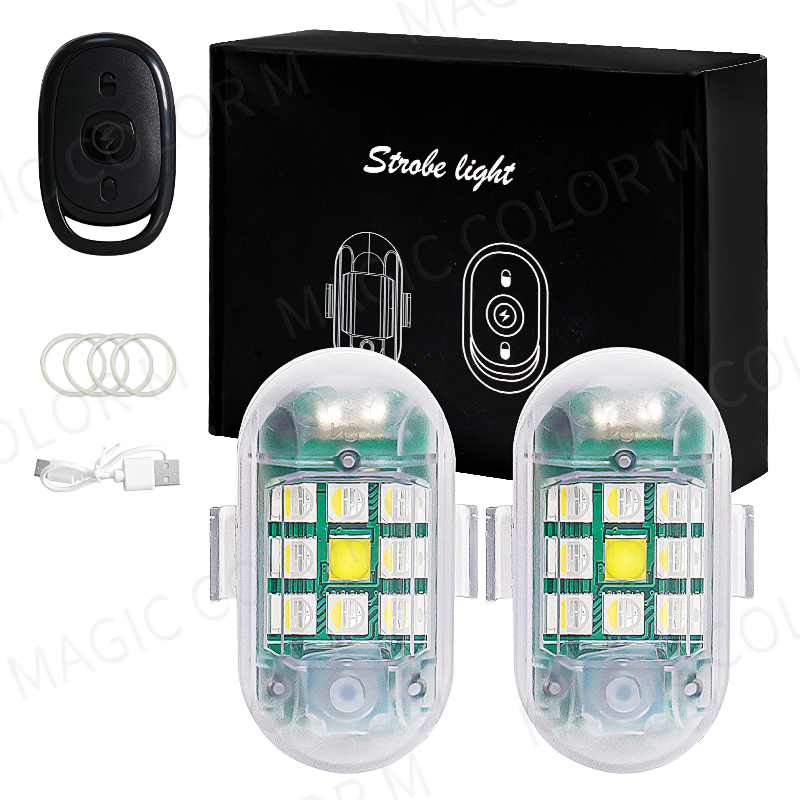 2 قطعة اللاسلكية LED ستروب ضوء - مراجعة Drone Strobe Light وسعره