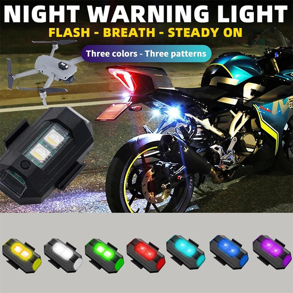 2 قطعة أضواء LED صغيرة ستروب د - مراجعة Drone Beacon Light وسعره