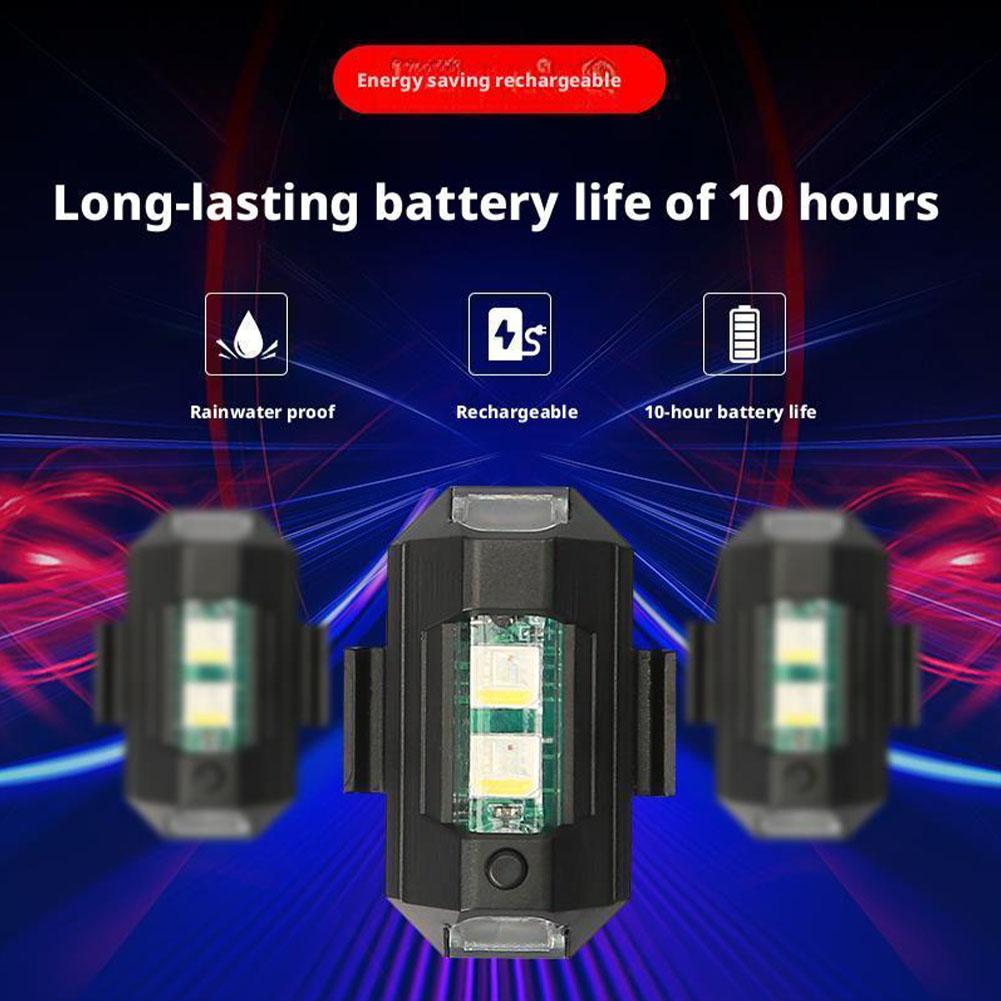2 قطعة أضواء LED صغيرة ستروب د - مراجعة Drone Beacon Light وسعره