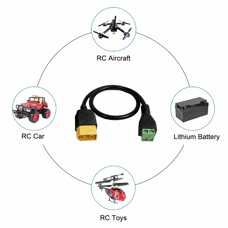 موصل XT60 ذكر وأنثى إلى كابل م - مراجعة Drone Battery Charger وسعره