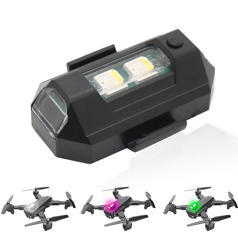 دراجة نارية LED RGB تحذير ضوء  - مراجعة Drone Strobe Light وسعره