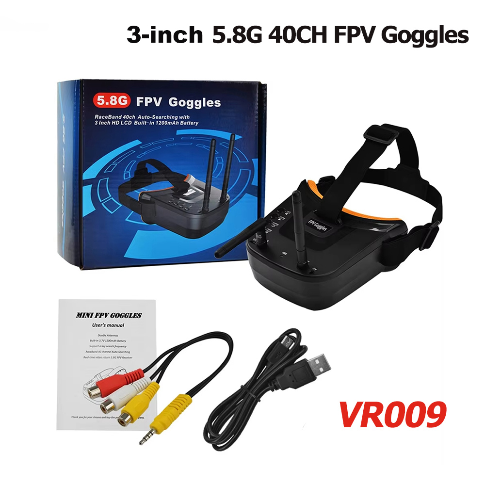 VR009 FPV نظارات الفيديو 3 بوص - مراجعة Drone Controller Screen وسعره