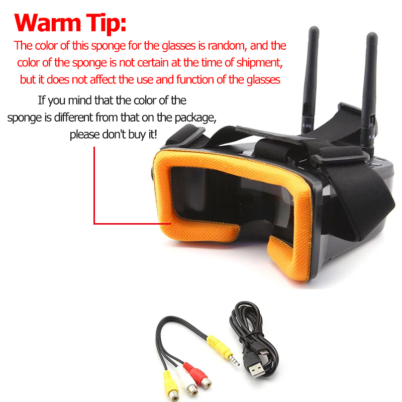 VR009 FPV نظارات الفيديو 3 بوص - مراجعة Drone Controller Screen وسعره