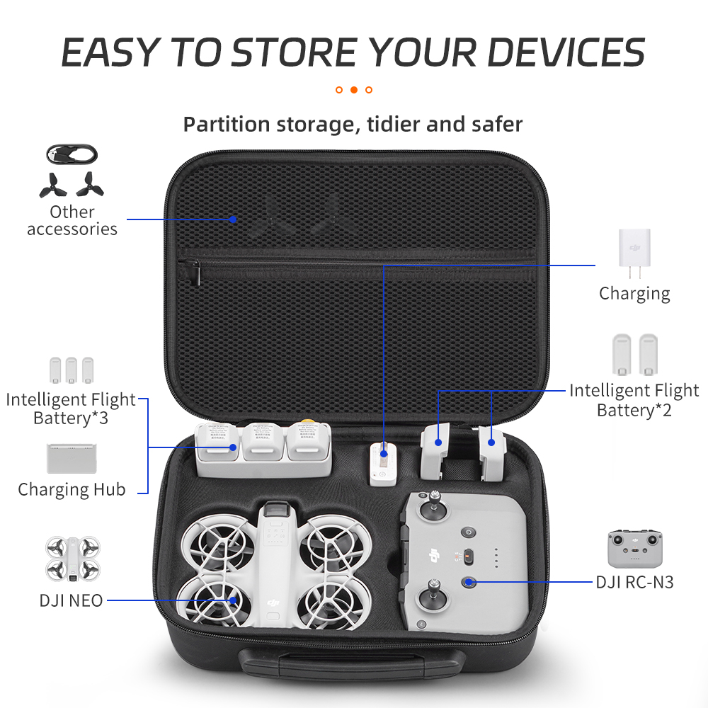حقيبة حمل XFJI متوافقة مع DJI  - مراجعة Drone Hard Shell Case وسعره